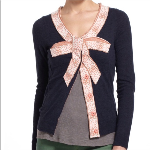 Anthropologie Sweaters - Moth Anthropologie Instaria Bow Cardigan